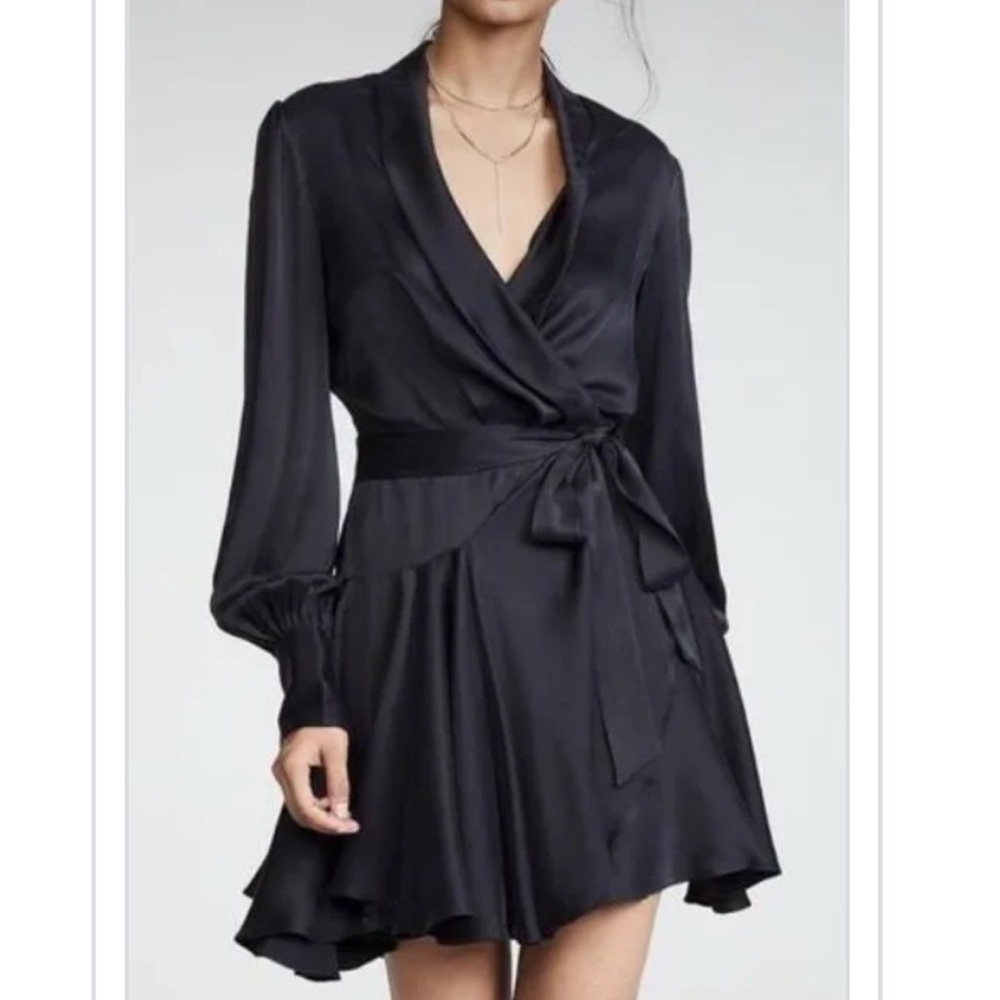 Elegant Black Wrap Dress ZIMMERMANN size small